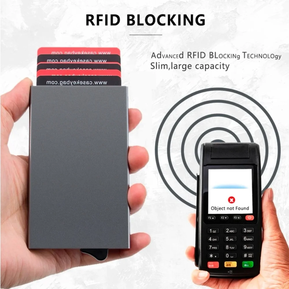 Minimalist card wallet- grey